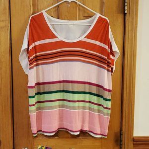 GAP Multicolored Striped Oversized Tunic Size Medium